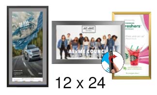 12x24 Frames | All Styles of 12x24 Snap Frames and Poster Displays