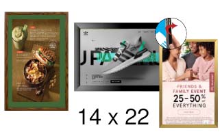 14x22 Frames | All Styles of 14x22 Snap Frames and Poster Displays