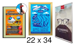 22x34 Frames | All Styles of 22x34 Snap Frames and Poster Displays