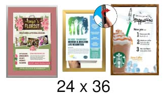 24x36 Frames | All Styles of 24x36 Snap Frames and Poster Displays