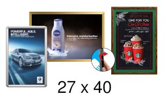 27x40 Frames | All Styles of 27x40 Snap Frames and Poster Displays