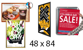 48x84 Frames | All Styles of 48x84 Snap Frames and Poster Displays