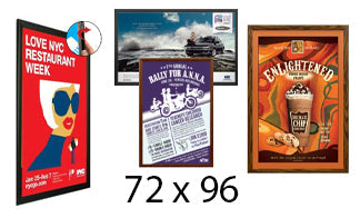 72x96 Frames | All Styles of 72x96 Poster Frames and Poster Displays