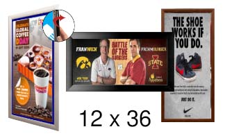 12x36 Frames | All Styles of 12x36 Snap Frames and Poster Displays