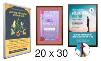 20x30 Frames | All Styles of 20x30 Snap Frames and Poster Displays