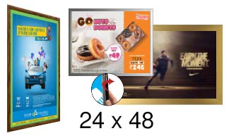 24x48 Frames | All Styles of 24x48 Snap Frames and Poster Displays