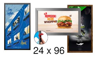 24x96 Frames | All Styles of 24x96 Snap Frames and Poster Displays