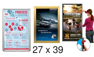 27x39 Frames | All Styles of 27x39 Snap Frames and Poster Displays