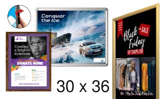 30x36 Frames | All Styles of 30x36 Snap Frames and Poster Displays