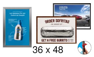 36x48 Frames | All Styles of 36x48 Snap Frames and Poster Displays