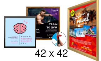 42x42 Frames | All Styles of 42x42 Poster Frames and Poster Displays