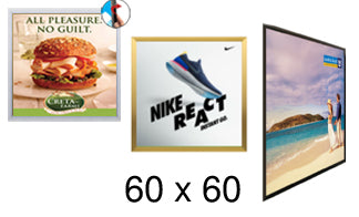 60x60 Frames | All Styles of 60x60 Poster Frames and Poster Displays