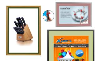Designer Snap Frames with Decorative Matboard