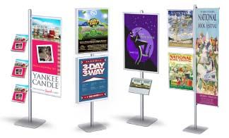  Advertisement Outdoor Sign Holder,Angle Adjustable Sign Holder  Poster Stand,A3 Vertical Horizontal Sign Stand Displayed Poster  Holder,Square Base Sign Stands for Display Black : Office Products