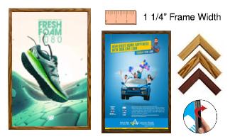 Wood Poster Snap Frames | Easy Change Wood Poster Display Snapframes