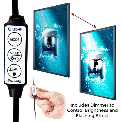 Illuminated LED 11x17 Rotating and Tilting Frame Sign Holder Stand –  SnapFrames4Sale
