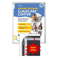 10 x 20 SwingSnaps Front Loading Poster Snap Frames (1 1/4" Mitered Corners)