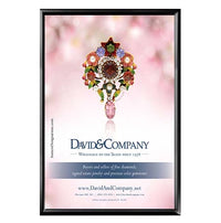 Window Display 20x30 Snap Frame Poster Sign Holder | Two-Sided Black Metal Frame Finish
