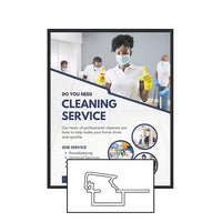 MINI 30x36 Poster Snap Frames (.60" Wide Frame Profile)