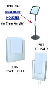 8.5x11 Angled Sign Frame Sign Stand | Snap Snap 8.5 x 11 Insert