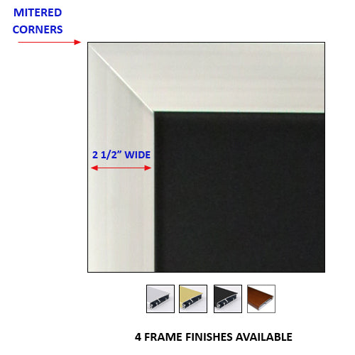 A-FRAME 18 x 36 POSTER STAND HAS 2 1/2" WIDE SIGN FRAME with MITERED CORNERS