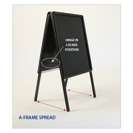 24x24 Poster Stand Sign Holder  Security Snap Frame 1 1/4 Wide FREE  Shipping – PosterDisplays4Sale