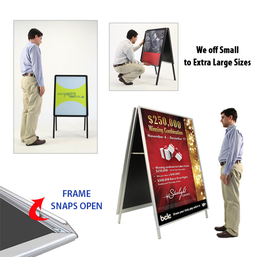 Large Format Portable Poster Stand Displays (for 36x60 Poster Signs)