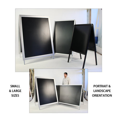 A-Frame 40x60 Sign Holder  Snap Frame 1 1/4 Wide with Radius Corners FREE  Shipping – SnapFrames4Sale