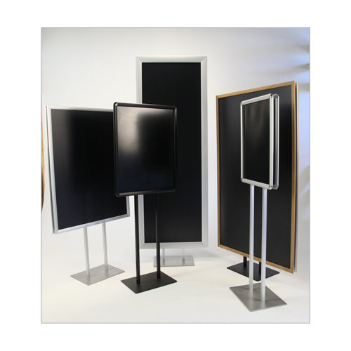 Fixed Width Elevated 48 x 72 Floorstand Steel Base Display