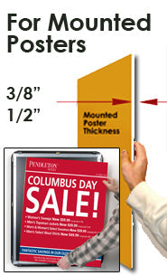 EXTRA LARGE - EXTRA DEEP 72 x 72 Sign Holder Snap Frames (1 5/8" Profile for MOUNTED GRAPHICS)