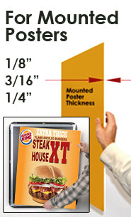 Extra Large 48 x 60 Poster Snap Frames (2 1/2" Profile for MOUNTED GRAPHICS)