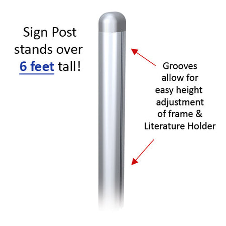 POSTO-STAND™ Standing Poster Display 22x28 w Double Sided Snap Frame –  SnapFrames4Sale