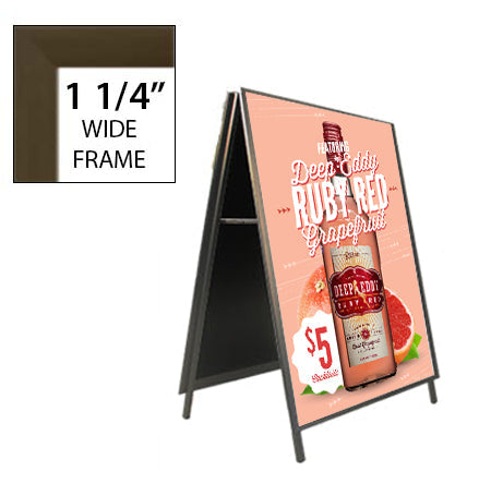 A-Frame 14x22 Sign Holder | Snap Frame 1 1/4" Wide