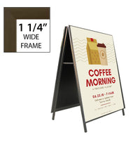 A-Frame 30x40 Sign Holder | Snap Frame 1 1/4" Wide