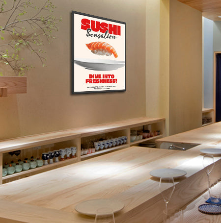 Economical, Slim Poster Snap Frame 36x48 Frame + 1-Inch Wide Profile ...