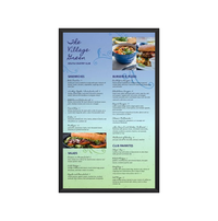 X Large 48 x 72 Poster Snap Frame with 1 5/8" Wide Metal Profile for Mounted Graphics on 1/8", 3/16", 1/4" Thick Boards