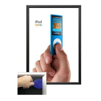30 x 36 Poster Snap Open Frames (1 1/4" Security-Style) for MOUNTED GRAPHICS