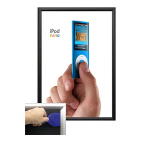 30 x 36 Poster Snap Open Frames (1 1/4" Security-Style) for MOUNTED GRAPHICS
