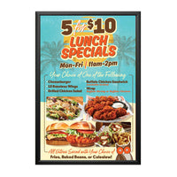 EXTRA LARGE - EXTRA DEEP 36x96 Poster Snap Frames (1 1/4" Security Profile for MOUNTED GRAPHICS)