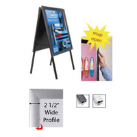A-Frame 27x39 Sign Holder | Snap Frame 2 1/2" Wide