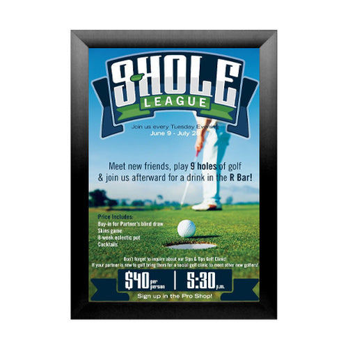 SUPER WIDE Snap Open 11 x 14 Frames (2 1/2" Profile for MOUNTED GRAPHICS)