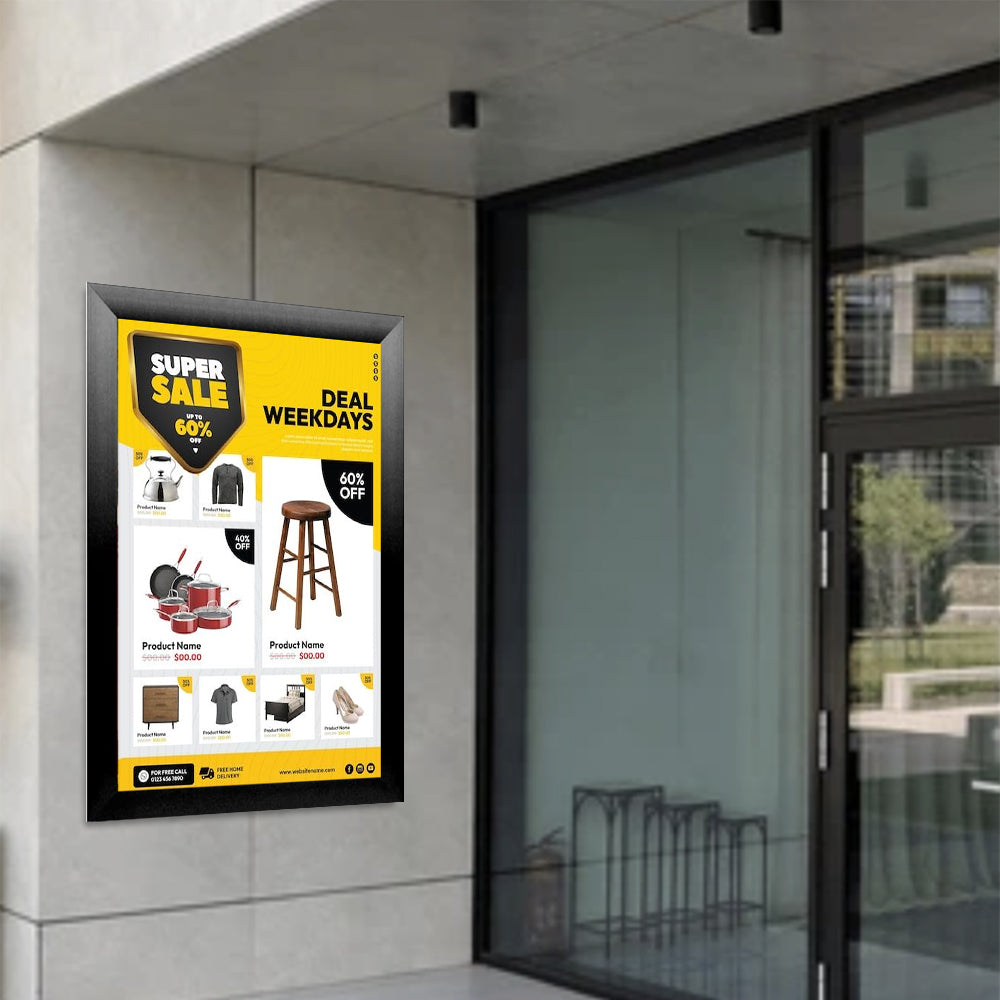 Extra Large 60x60 Poster Snap Frame - Fast Change Bold 2 1/2