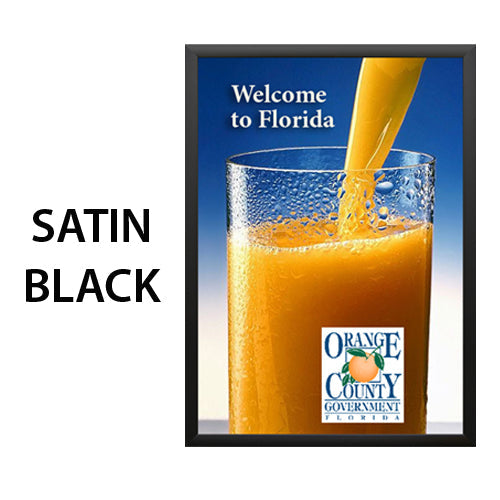 SNAP OPEN FRAME for MOUNTED POSTERS 11x17 (SHOWN in BLACK)