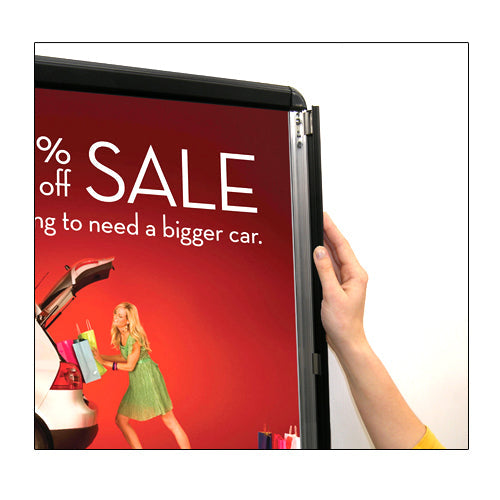 SwingSnap Poster Snap Frames with 1 1/4" Wide Radius Corners Metal Frame in 30+ Sizes