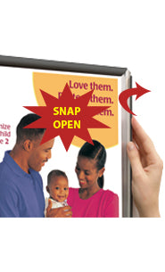 SwingSnaps Front Loading Poster Snap Frames (Mini Frame Profile)
