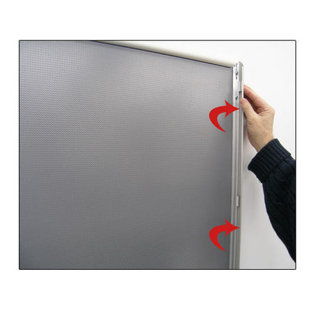 18x24 Snap Poster Frame - 0.59 inch Silver Mitered Profile
