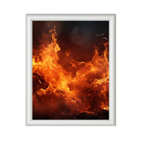 18" x 24" Fire Resistant Snap Frame, 1-inch Wide | Silver Metal Frame