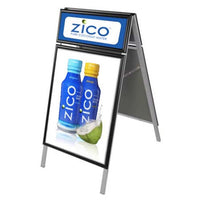 Value PLUS A-Boards with Header & Snap Open Frame (for 22” x 28” Posters)