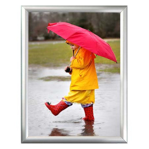 16" x 20" Snap Frame 1-inch Wide, Fast Change | Budget-Friendly with Silver Metal Frame - Quick Ship