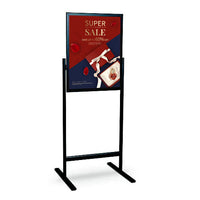 24x36 Poster Snap Frame Floor Stand Double-Sided with Two Snap Open Sign Frames